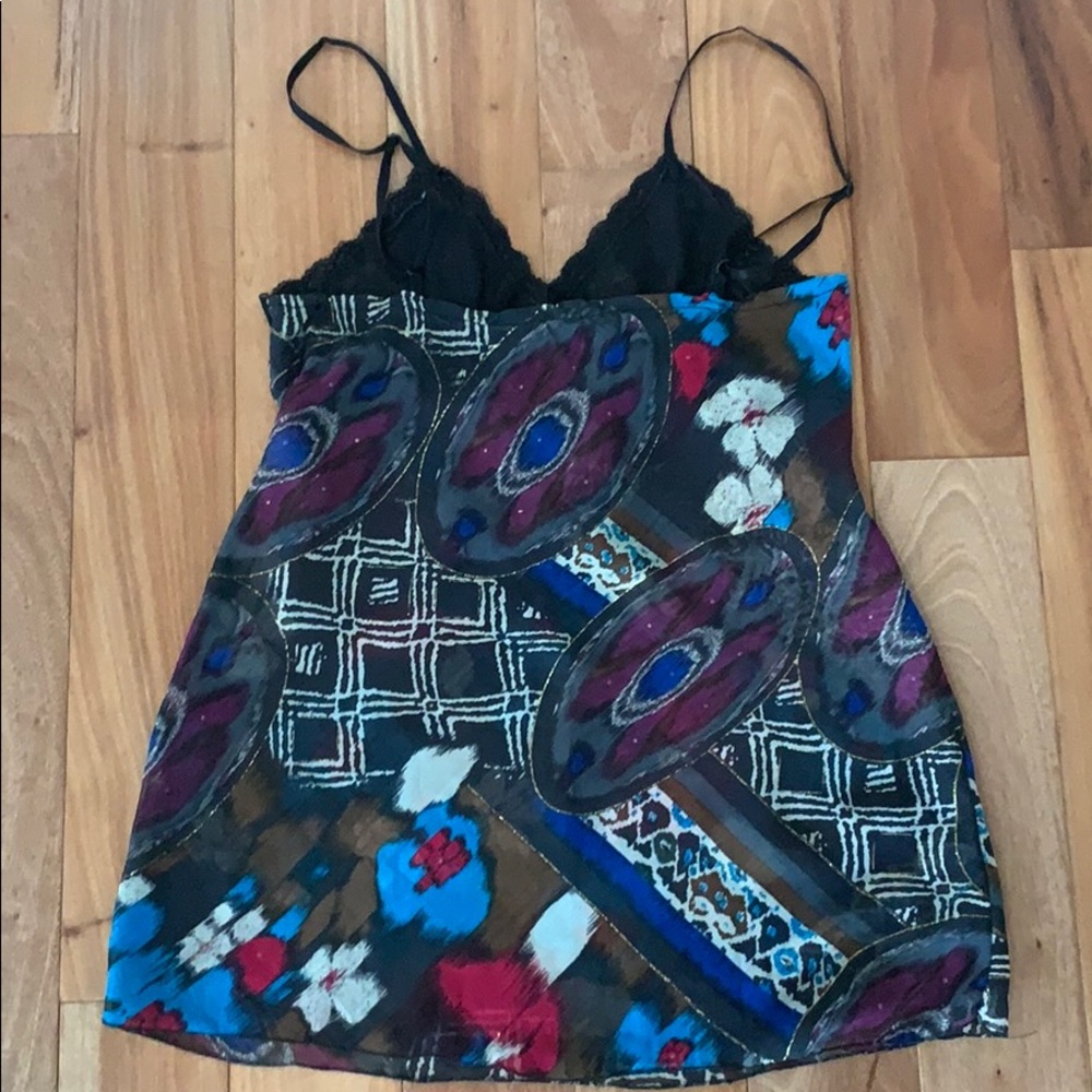 Multi-Colored Spaghetti Strap Blouse - image 3